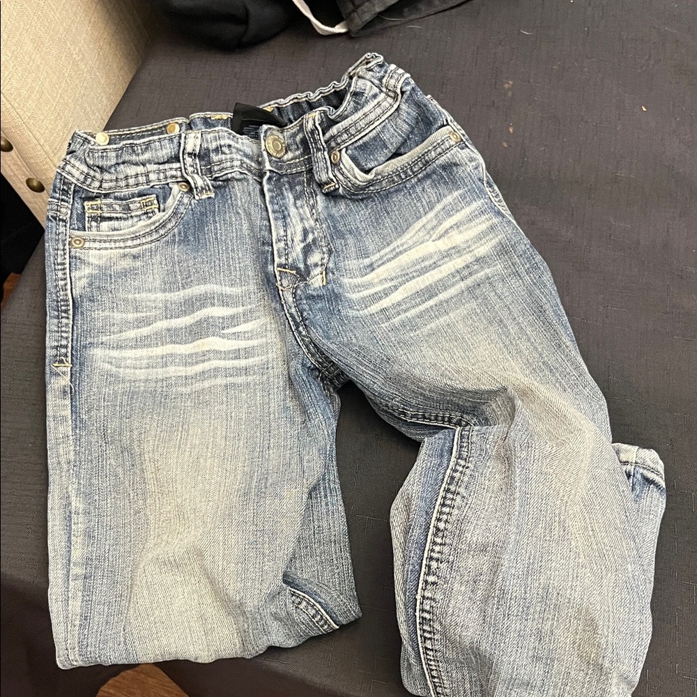 Buffalo David Bitton Kids' Faded Blue Jeans